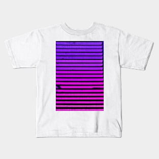 Ombre Staircase Abstract Purple Kids T-Shirt